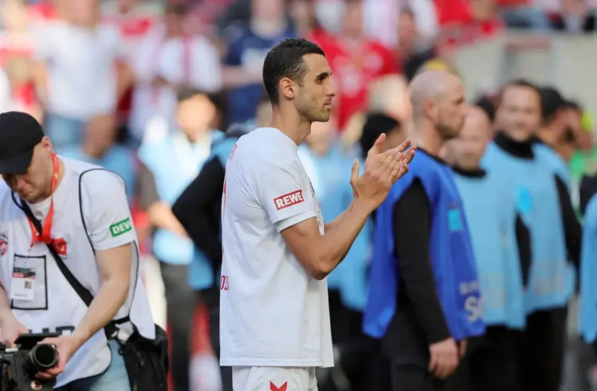 Ellyes Skhiri nach seinem letzten Spiel für den 1. FC Köln, am 27. Mai 2023 gegen Bayern. (Foto: Bucco)