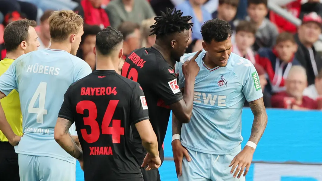 Beim Hinspiel ging es zwischen Bayer Leverkusen und dem 1. FC Köln zeitweise emotional zur Sache. (Foto: Bucco)
