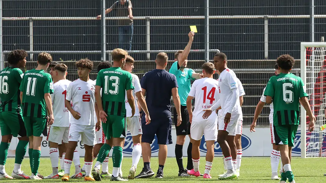 Im Hinspiel setzte sich die U19 mit 2:1 gegen Gladbach durch. (Foto: GEISSBLOG)