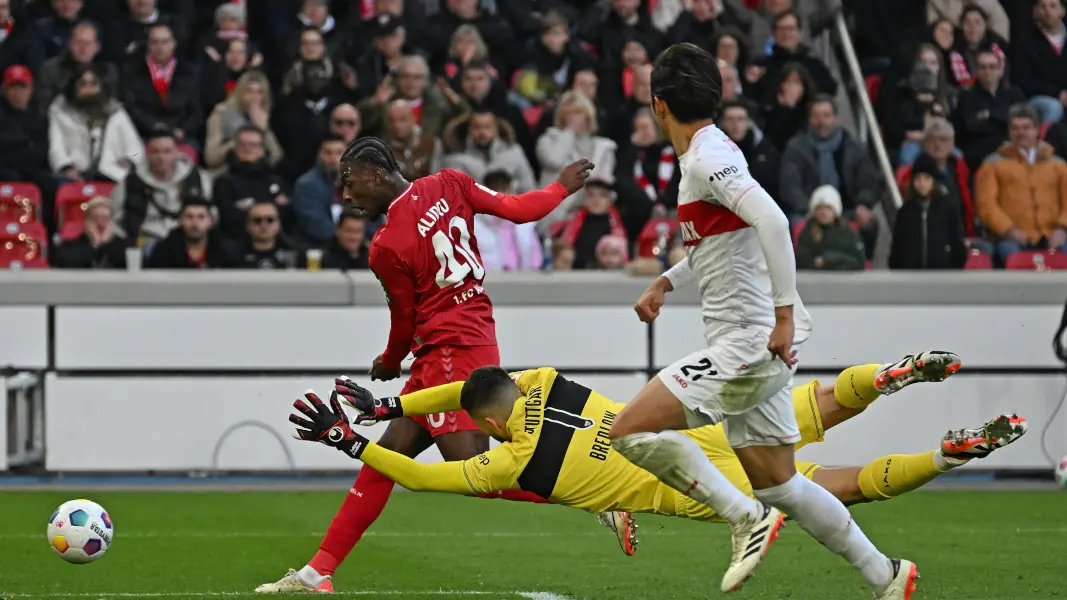 Faride Alidou hatte in Stuttgart das 2:1 für den 1. FC Köln auf dem Fuß. (Foto: IMAGO / Jan Huebner)