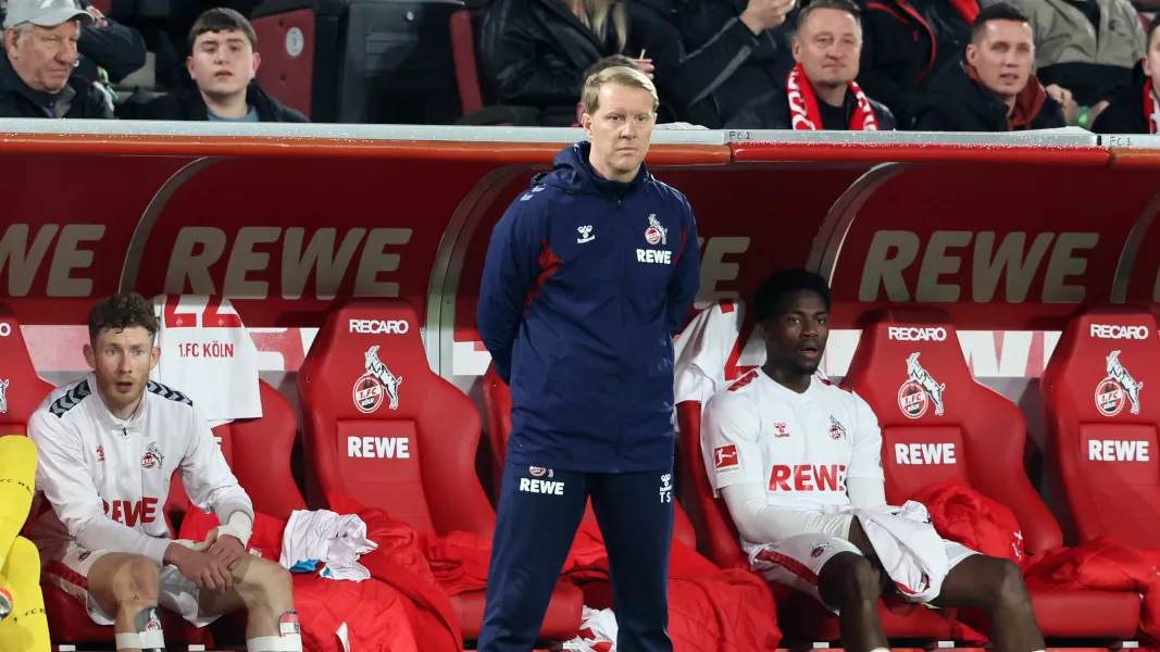 Timo Schultz bei der Heim-Niederlage des 1. FC Köln gegen RB Leipzig. (Foto Bucco)