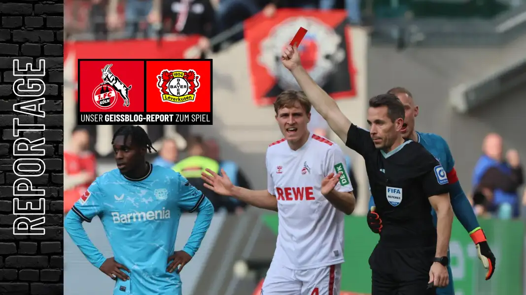 In Unterzahl: Der 1. FC Köln verliert gegen Bayer Leverkusen. (Foto: Bucco)