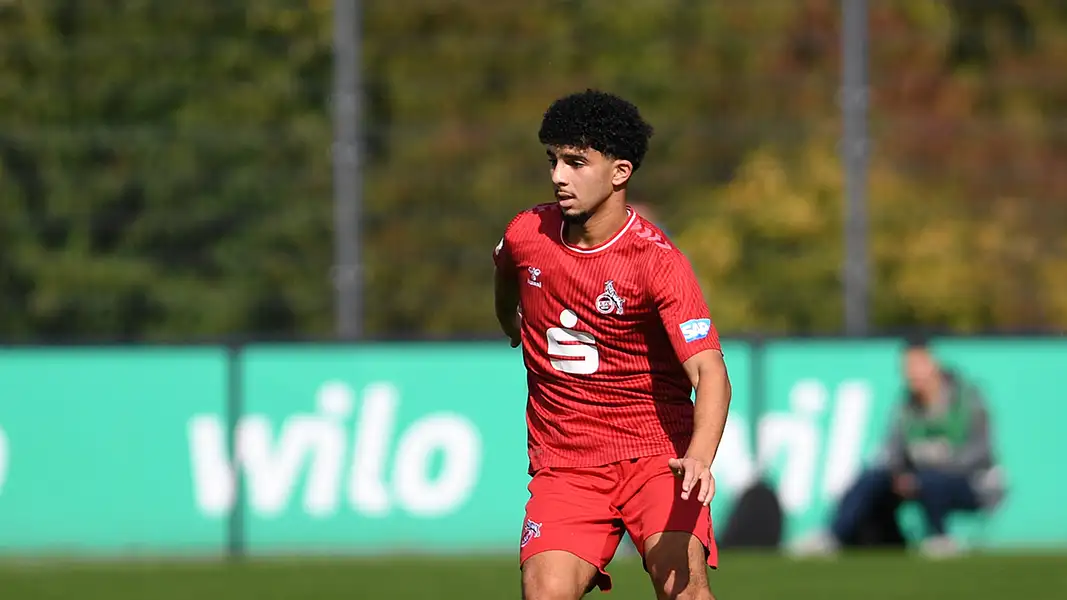 Fayssal Harchaoui und die U19 des 1. FC Köln sind bei Fortuna Düsseldorf zu Gast. (Foto: IMAGO / Treese)