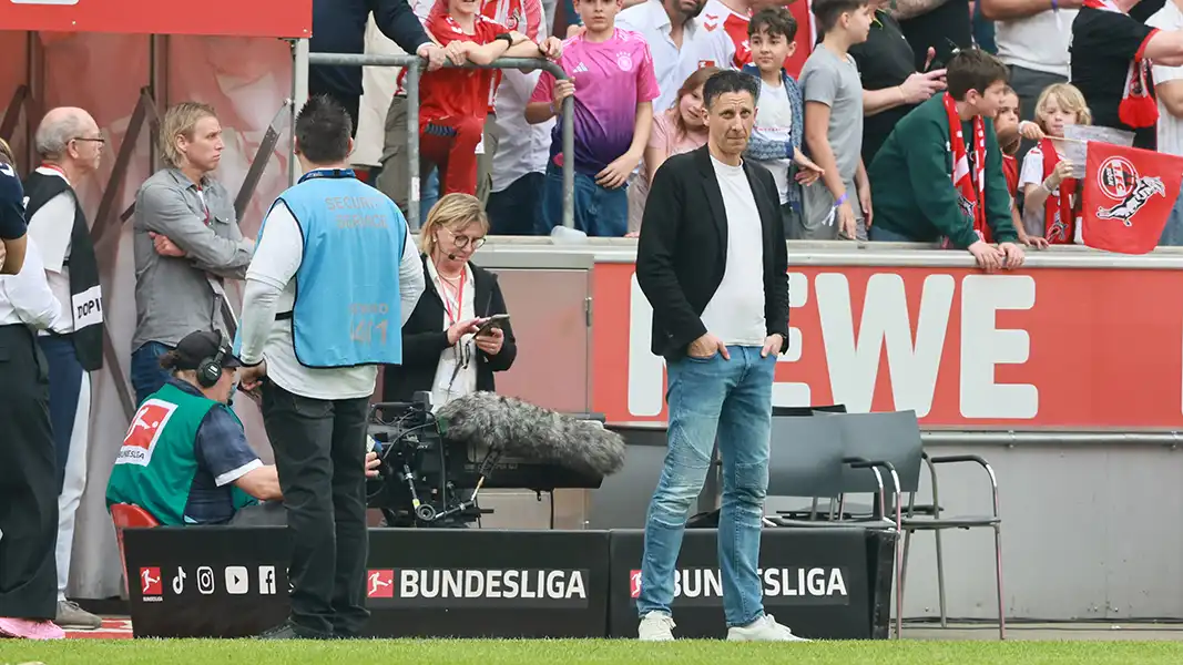 Christian Keller vor dem Spiel des 1. FC Köln gegen den VfL Bochum. (Foto: Bucco)