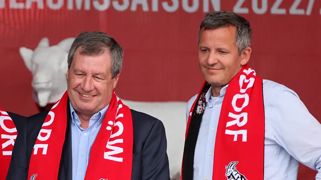FC-Präsident Werner Wolf und Geschäftsführer Philipp Türoff. (Foto: Bucco)