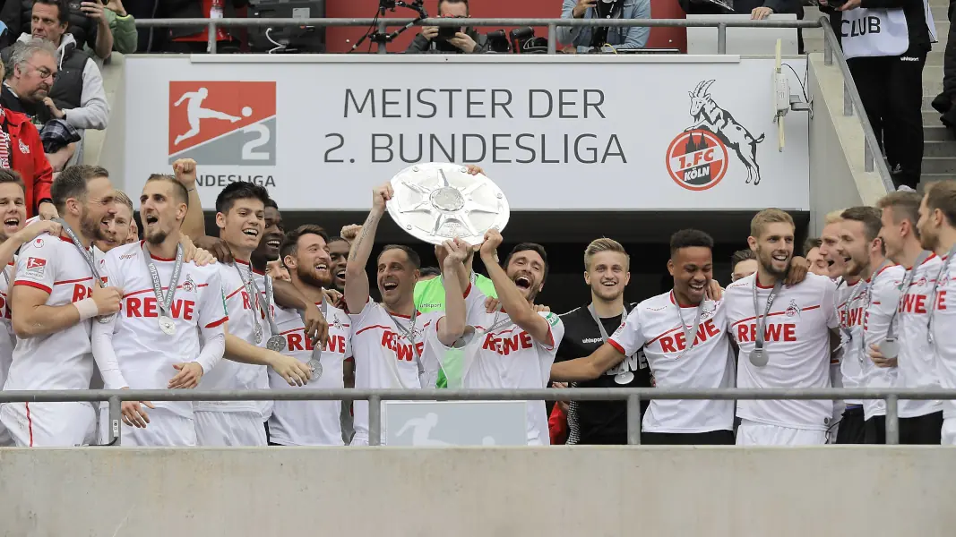 Am 12. Mai 2019 verabschiedete sich der 1. FC Köln als Meister aus der 2. Bundesliga, nun kehren die Geißböcke zurück. (Foto: IMAGO / Mika Volkmann)