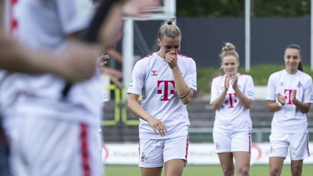 Selina Cerci vergoss am Sonntagnachmittag ein paar Tränen. (Foto: IMAGO / Beautiful Sports)