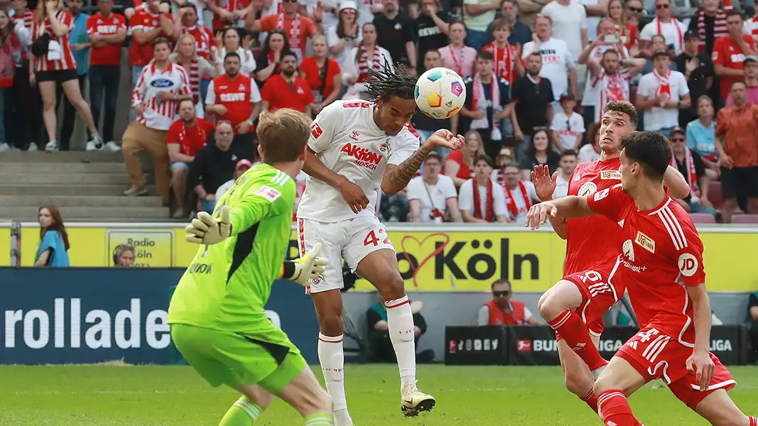 Damion Downs erzielt den Siegtreffer gegen Union Berlin. (Foto: Bucco)