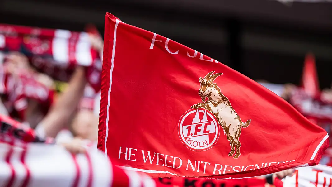 Mit Fahne und alle in Rot: Der Südkurve e.V. ruft zur Unterstützung in Heidenheim auf. (Foto: IMAGO / Beautiful Sports)