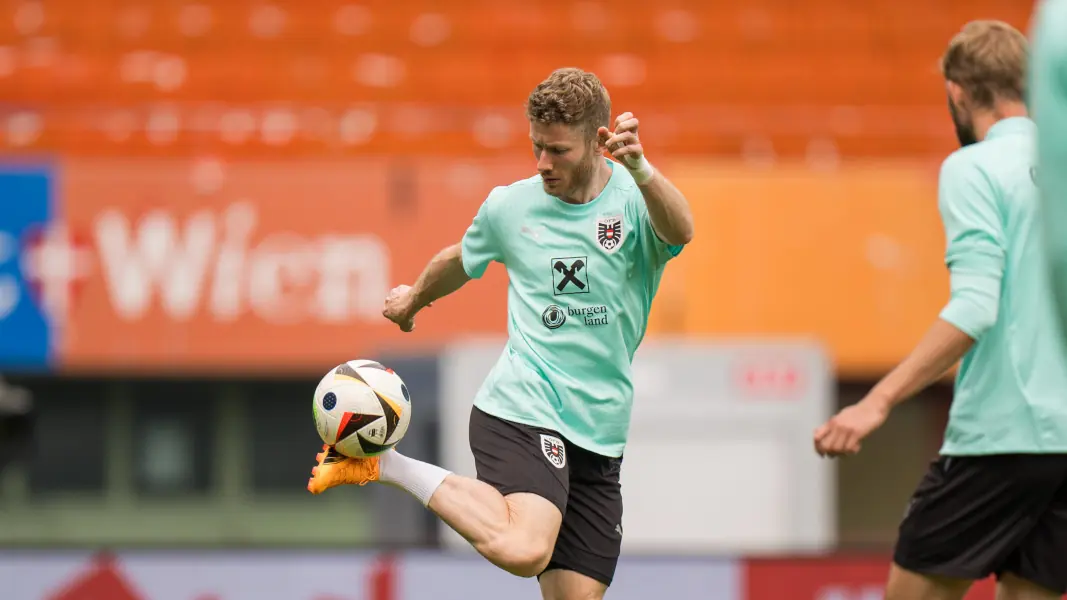 Florian Kainz im Training der österreichischen Nationalmannschaft. (Foto: IMAGO / GEPA pictures)