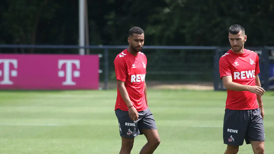 Linton Maina am Montag beim Trainingsauftakt. (Foto: GEISSBLOG)