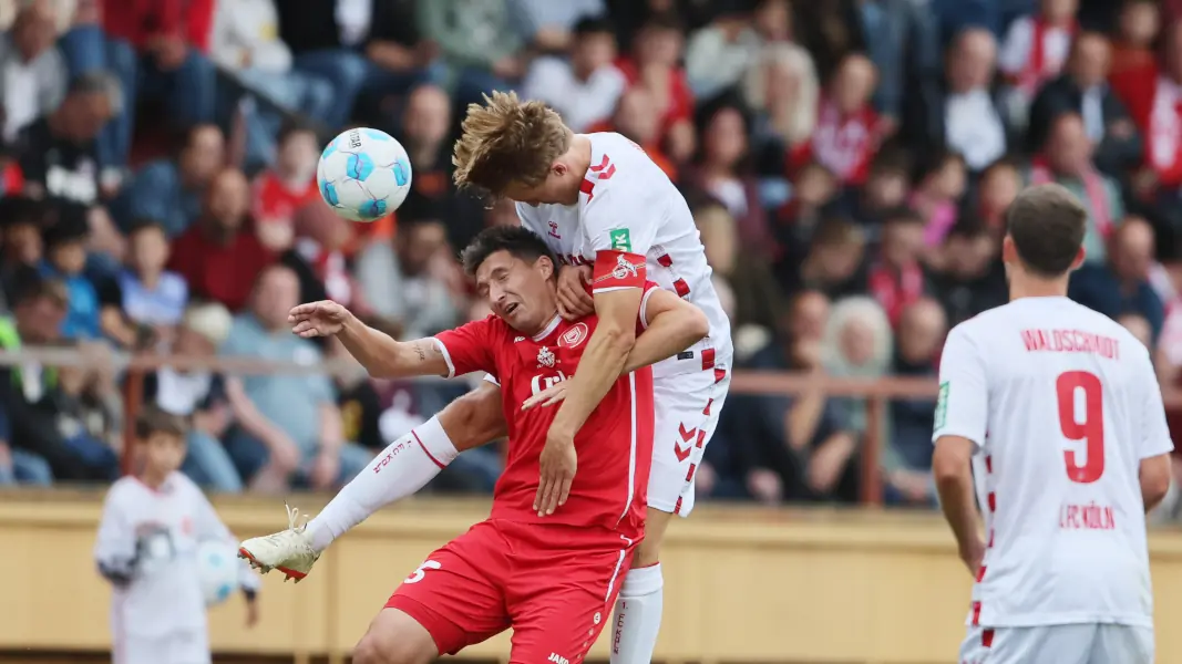 Timo Hübers war gegen die Sportfreunde Siegen der Kapitän des 1. FC Köln. (Foto: Bucco)