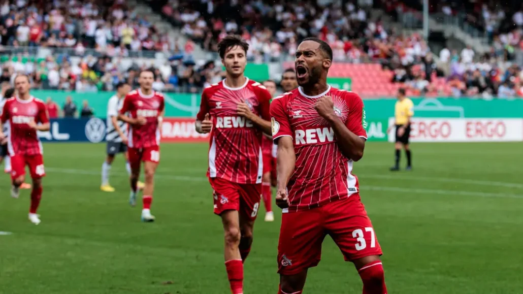 Linton Maina nach dem 2:0. (Foto: IMAGO / Beautiful Sports)