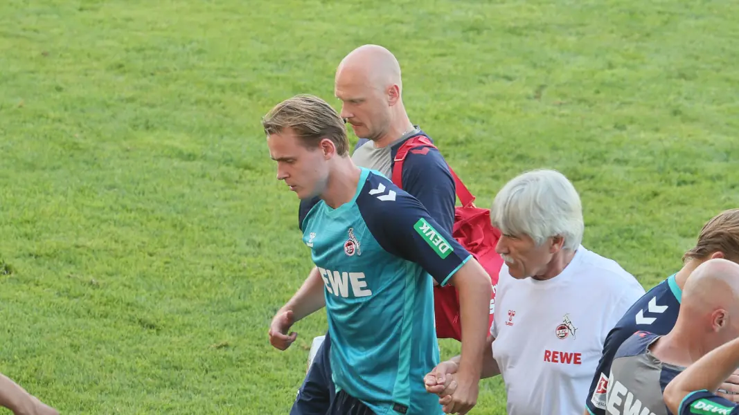 Jacob Christensen nach seiner Verletzung im Trainingslager. (Foto: Bucco)