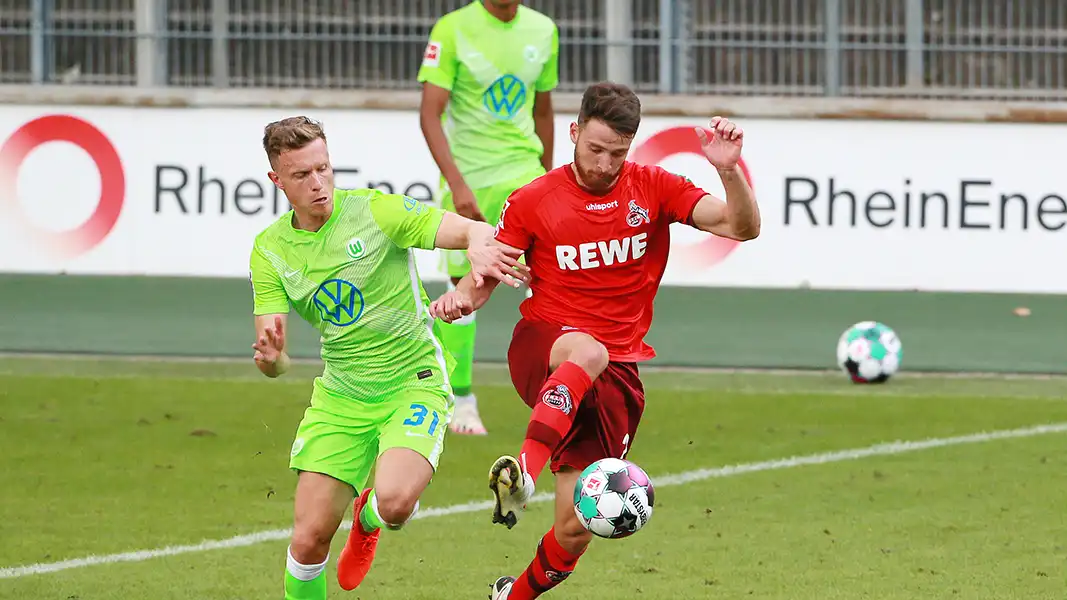 Yannick Gerhardt und Salih Özcan in einem Testspiel zwischen dem FC und Wolfsburg. (Archivbild: Bucco)