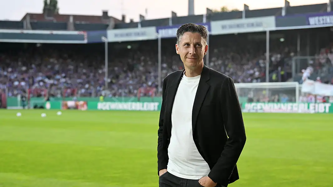 Christian Keller im vergangenen Jahr beim Erstrundenspiel gegen den VfL Osnabrück. (Foto: IMAGO /Hufnagel)