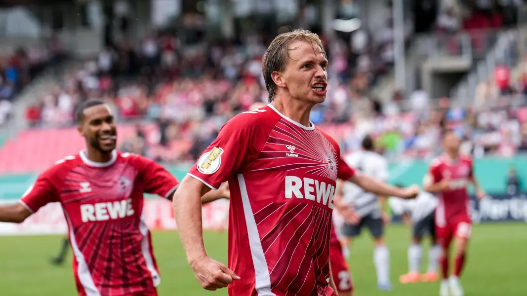 Mathias Olesen erzielte in Sandhausen sein erstes Pflichtspiel-Tor für den 1. FC Köln. (Foto: IMAGO / foto2press)