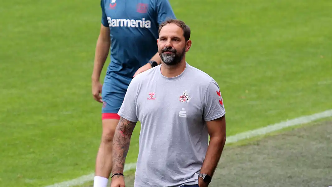 Stefan Ruthenbeck vor dem Spiel gegen Leverkusen. (Foto: GEISSBLOG)