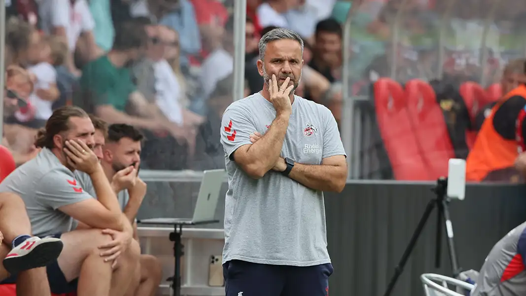 Evangelos Sbonias beim Derby gegen Fortuna Köln. (Foto: Bucco)