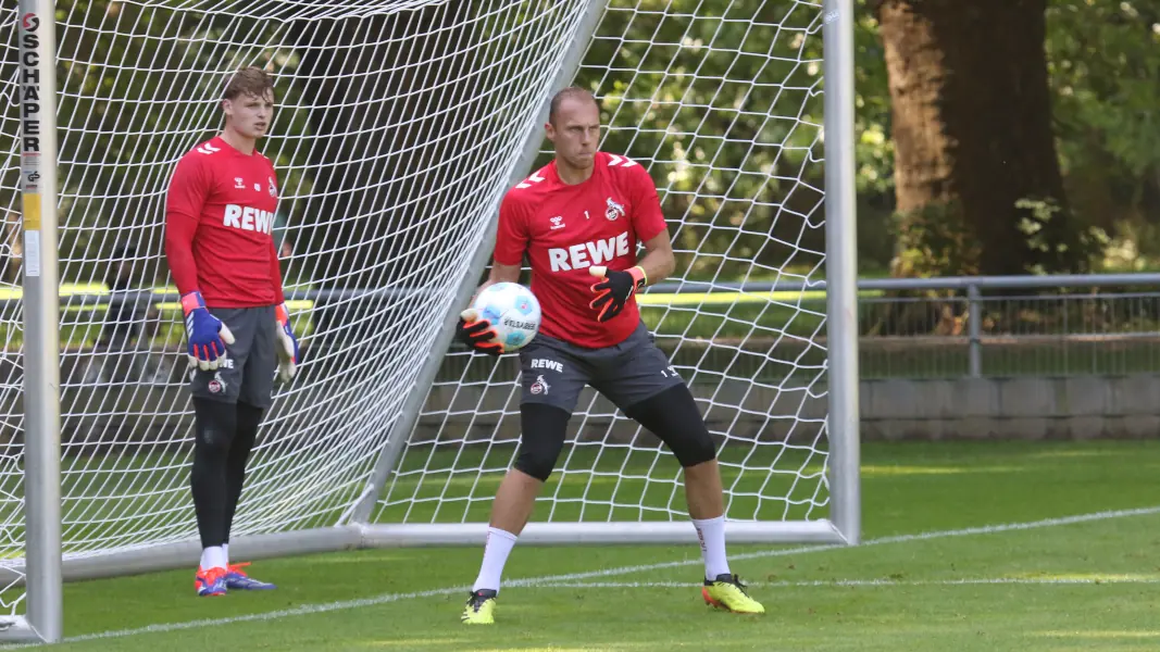 Marvin Schwäbe und Jonas Urbig am Dienstagvormittag. (Foto: GEISSBLOG)