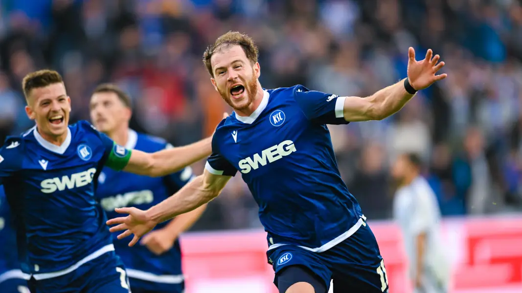 Budu Zivzivadze traf in dieser Saison bereits sechsmal für den Karlsruher SC. (Foto: IMAGO / DeFodi)