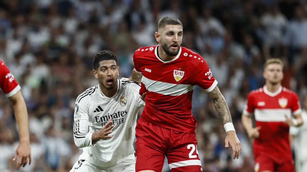 Jeff Chabot im Duell mit Real Madrids Jude Bellingham. (Foto: IMAGO / ZUMA Press Wire)