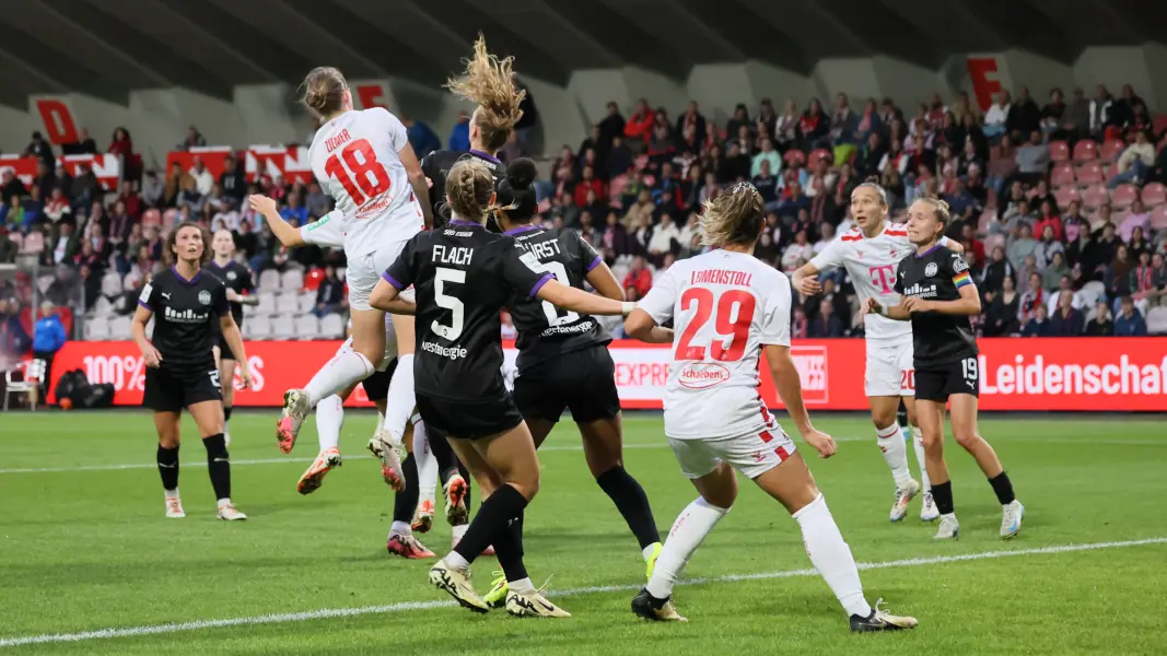 Die Bundesliga-Frauen des 1. FC Köln holten gegen Essen trotz doppelter Führung keinen Sieg. (Foto: Sylvia Eichinger)