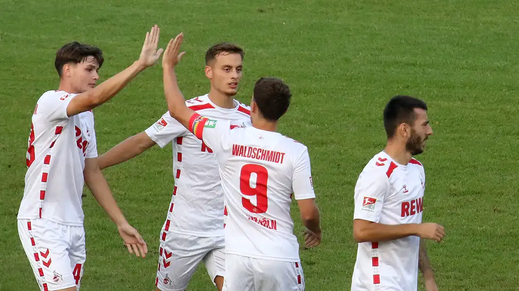 FC-Jubel im Halbfinale gegen die Fortuna. (Foto: GEISSBLOG)