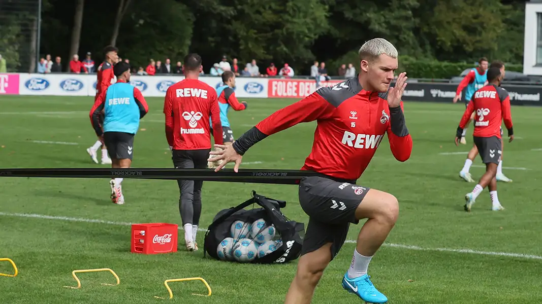 Luca Kilian stand am Mittwoch zum ersten Mal wieder auf dem Trainingsplatz. (Foto: Bucco)