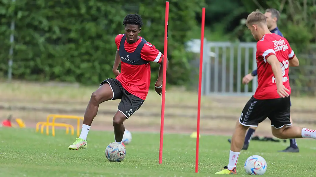 Pierre Nadjombe kommt beim 1. FC Magdeburg noch nicht zum Zug. (Foto: Bucco)