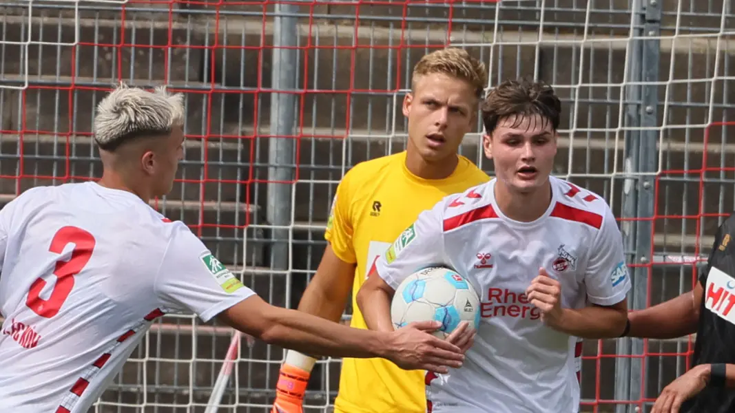 Jaka Cuber Potocnik stürmt für die U21 des 1. FC Köln in Rödinghausen. (Foto: Bucco)