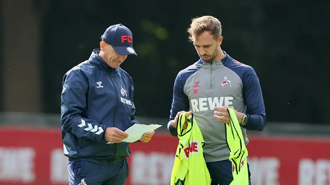 Gerhard Struber und sein Assistent Bernd Eibler im Training. (Foto: Bucco)