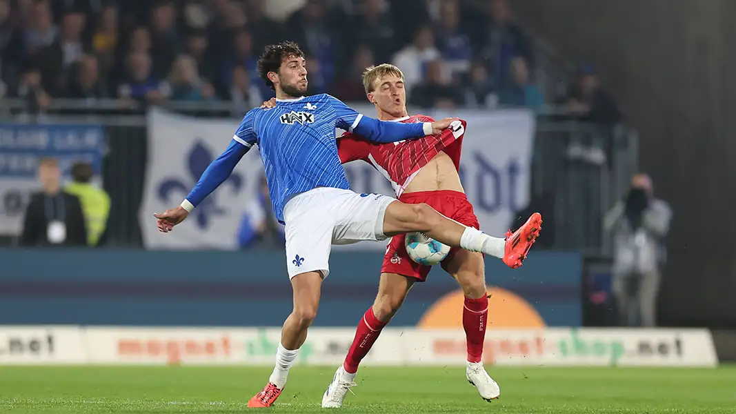 Timo Hübers konnte der Defensive des 1. FC Köln in Darmstadt keine Stabilität geben. (Foto: IMAGO / HNB-Media)