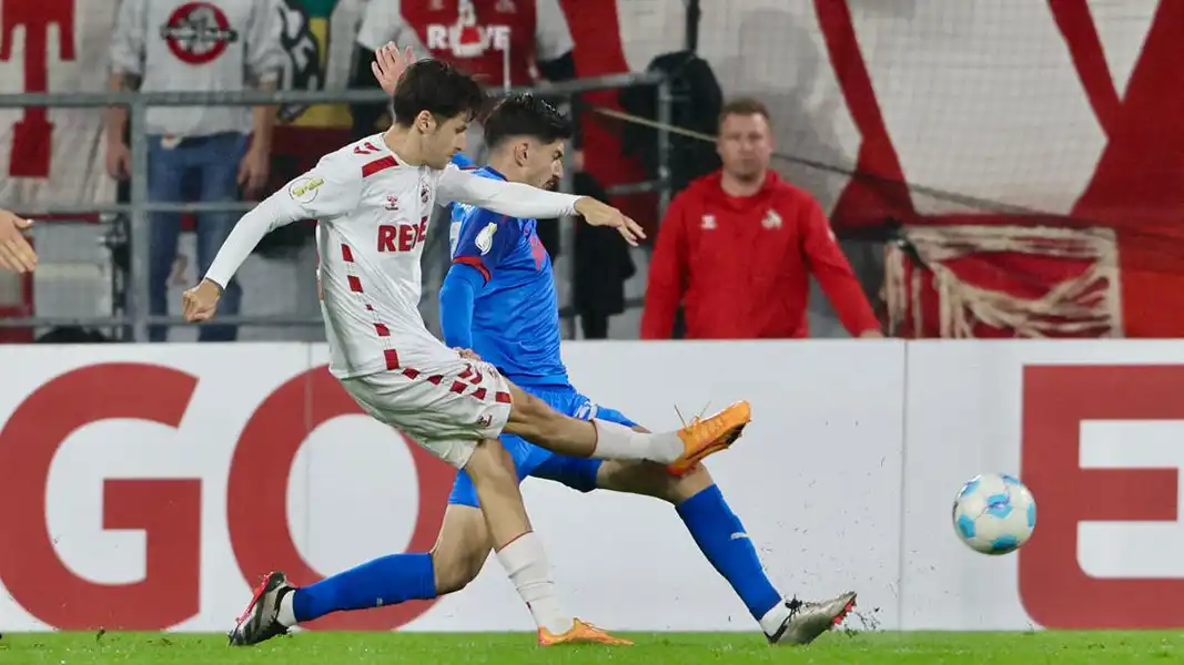 Denis Huseinbasic im Spiel gegen Holstein Kiel. (Foto: Bucco)