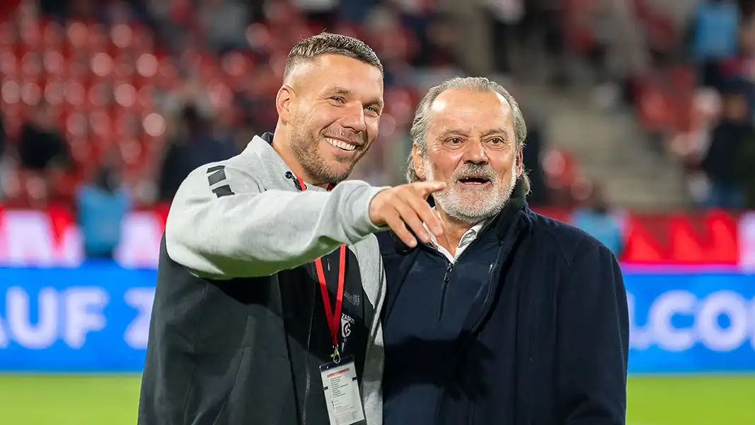 Der Abschied von Lukas Podolski in Müngersdorf. (Foto: IMAGO)