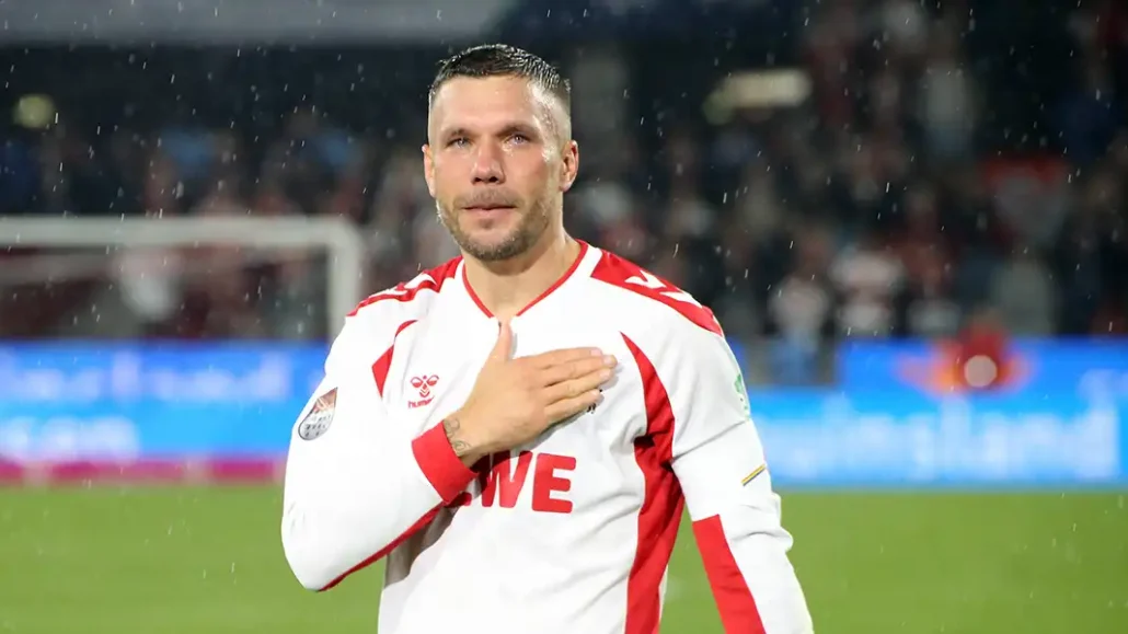 Der Abschied von Lukas Podolski in Müngersdorf. (Foto: IMAGO)