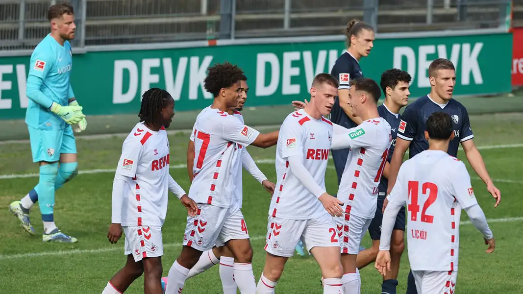 Neo Telle (Mitte) hat gegen Bochum zum 3:2-Sieg getroffen. (Foto: Bucco)