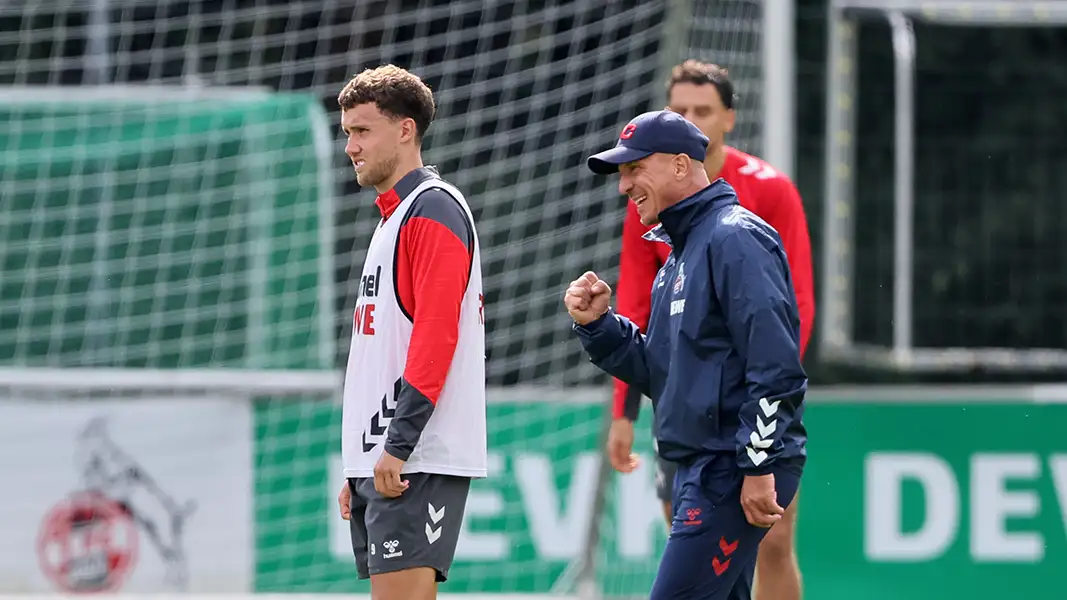 Luca Waldschmidt zusammen mit Gerhard Struber im Training. (Foto: Bucco)