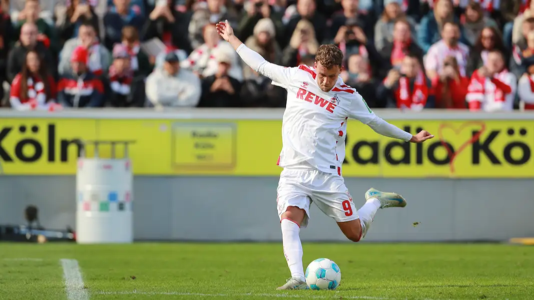 Der Schuss sitzt: Luca Waldschmidt mit seinem Tor zum 2:0 gegen Ulm. (Foto: Bucco)