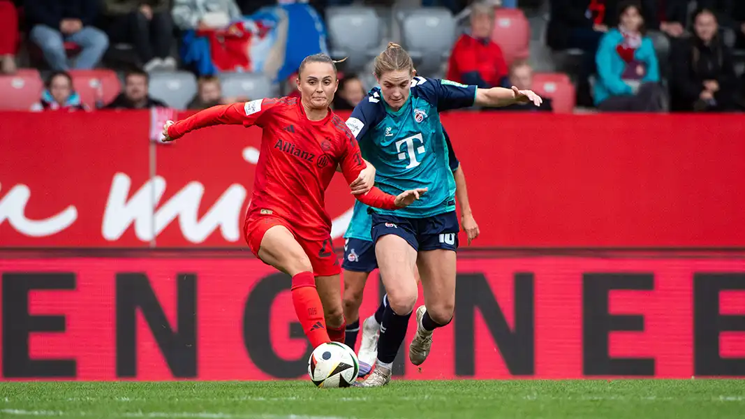 Taylor Ziemer im Spiel gegen die Bayern. (Foto: IMAGO / Eibner)