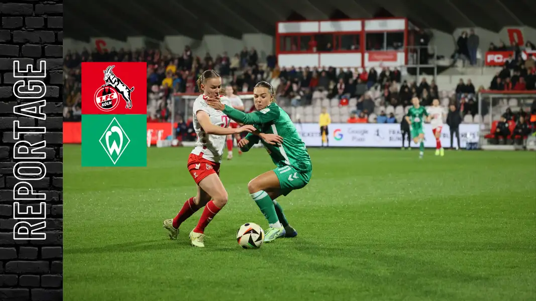 Laura Donhauser im Zweikampf: Die FC-Frauen verlieren auch gegen Bremen. (Foto: GEISSBLOG)