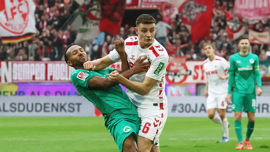 Eric Martel und der 1. FC Köln gegen Greuther Fürth. (Foto: Bucco)