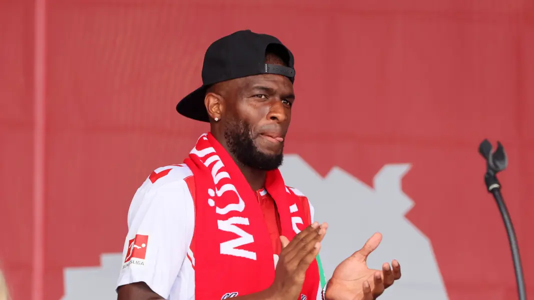 Eines seiner letzten FC-Fotos: Anthony Modeste bei der Saisoneröffnung 2022. (Foto: Bucco)