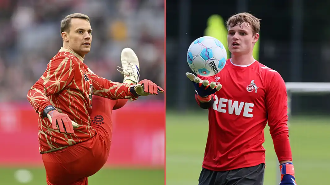 Manuel Neuer und Jonas Urbig. (Fotos: IMAGO / imagebroker - Bucco)