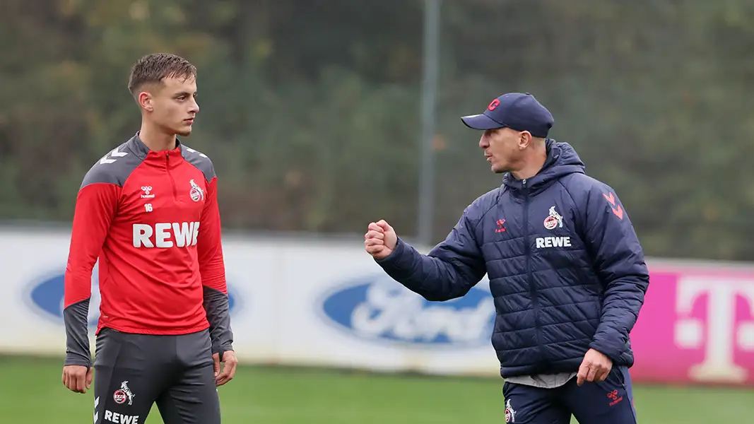 Marvin Obuz und Gerhard Struber. (Foto: Bucco)