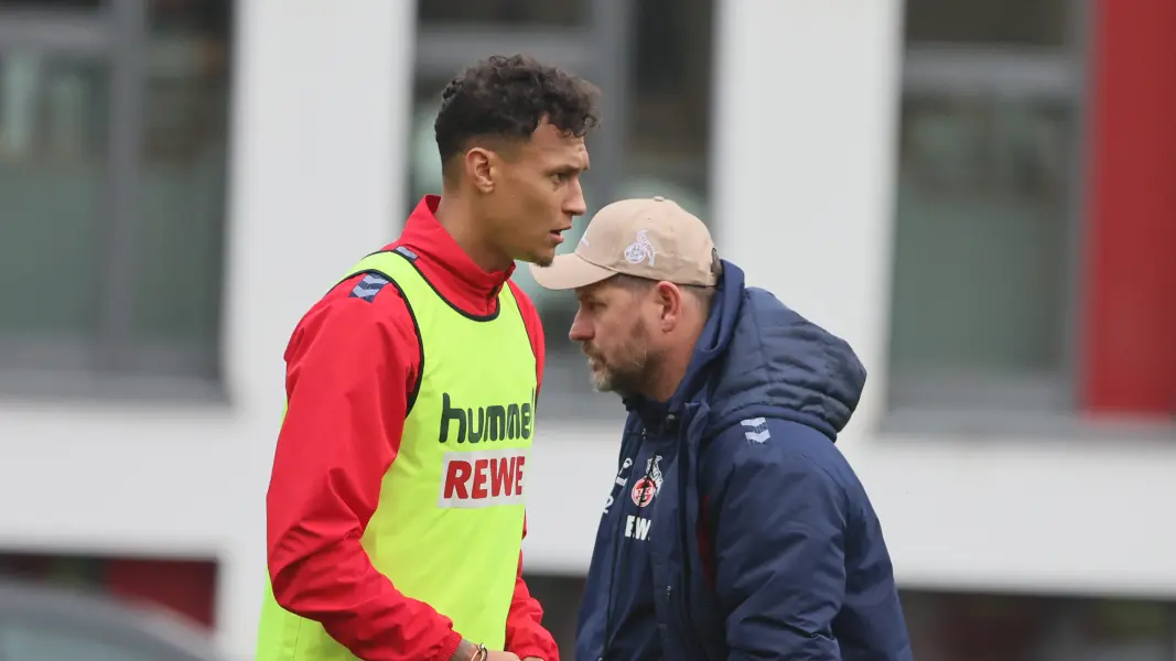 Davie Selke und Steffen Baumgart zu gemeinsamen FC-Zeiten. (Foto: Bucco)