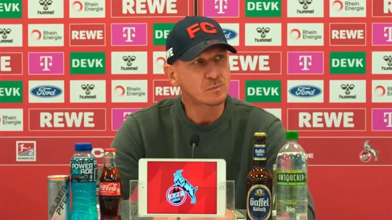 Gerhard Struber vor dem Spiel gegen Preußen Münster. (Foto: 1. FC Köln)