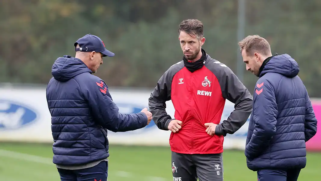 Mark Uth im Gespräch mit Gerhard Struber. (Foto: Bucco)