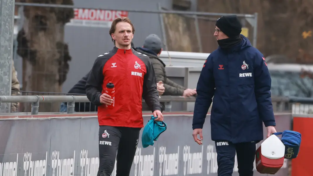 Mathias Olesen nach seiner Trainingsverletzung in der vergangenen Woche. (Foto: Bucco)