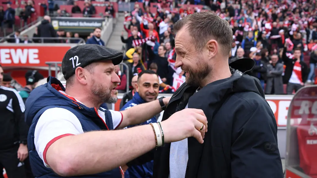 Steffen Baumgart und Bo Svensson trafen mehrfach mit dem 1. FC Köln und FSV Mainz 05 aufeinander. (Foto: IMAGO / Revierfoto)